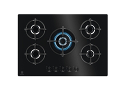 Pláca de Gás ELECTROLUX EFF75372K (Gás - 75 cm - Negro/Hierro Fundido)