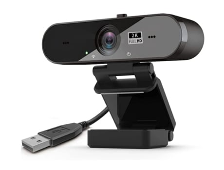 Cámara web 2K 2560x1440P Cámara web Cámara de video para PC Enseñanza en línea en vivo Cámara web USB para transmisión Cámara web con micrófono (Ne...