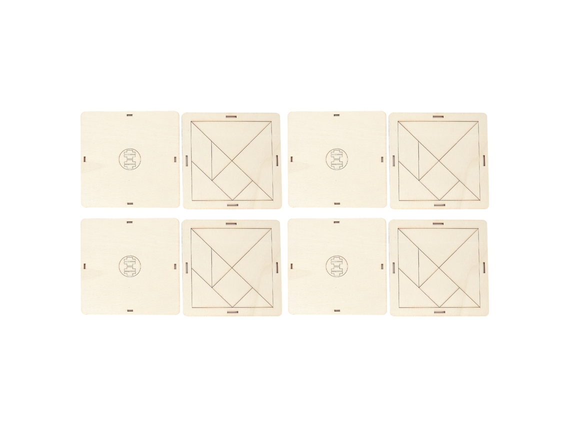 Rompecabezas geométrico de madera, educativo, para armar, infantil, didáctico, aprendizaje, lógica, habilidades manuales | Sin marca