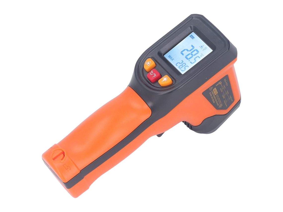 Termómetro Infrarrojo Digital Portátil, Medidor De Temperatura De -50 A 400 ℃ Con Láser Y Función De Almacenamiento.