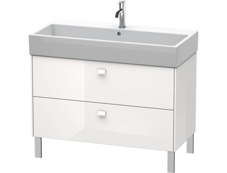 Mueble bajo lavabo DURAVIT Brioso de 98,4 x 45,9 cm 2 extraíbles incl. hueco para sifón y delantal para lavabo Vero Air 235010