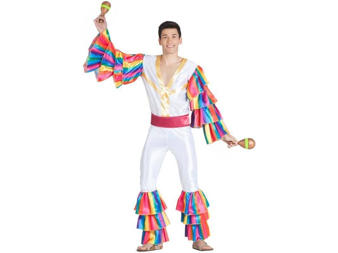 Disfraz de Hombre DISFRAZZES Rumbero Blanco (Talla: XL)