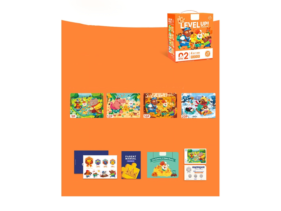 2026yncm--puzzles De Rompecabezas Para Niños: Entrenamiento De Pensamiento Lógico Y Habilidad Manual, Juguetes Educativos Tempranos Fase 2 Md3217