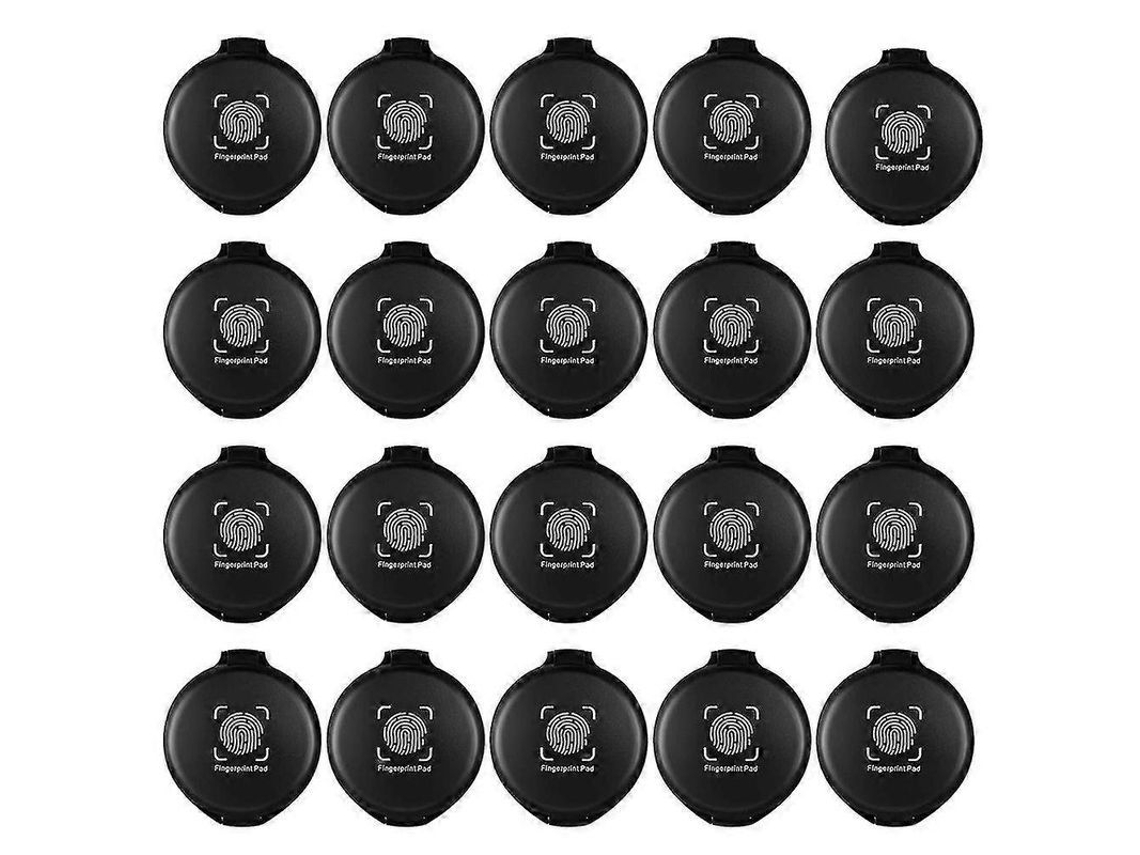 2026-20 Toallitas De Tinta Digital Mini Negras Para Notariado E Identificación