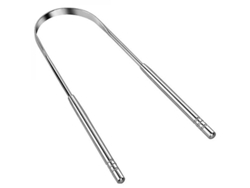 Raspador De Lengua Lsg En Forma De U De Acero Inoxidable Para Eliminar La Placa Y El Mal Aliento.
