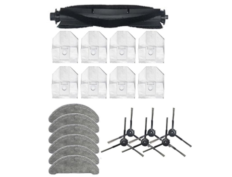 Kit de escova lateral para peças roidmi eve plus escova principal saco de pó pano esfregão