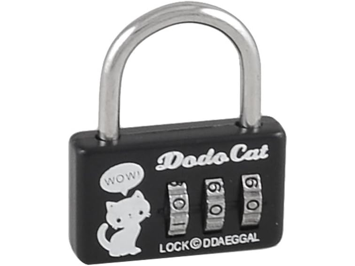 Candado De Combinación Mini De 3 Dígitos Para Maleta, Color Negro (75d779ea3f86590fd4dca9413e94b77e)