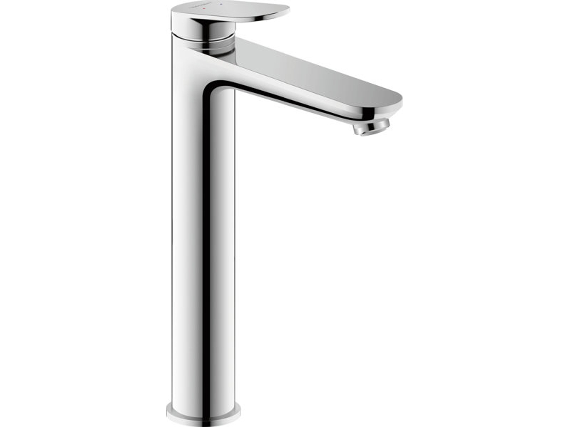 DURAVIT Wave Mezclador monomando de lavabo, proyección 176 mm, sin desag&uuml,e automático, WA10400020, Color: acero inoxidable pulido