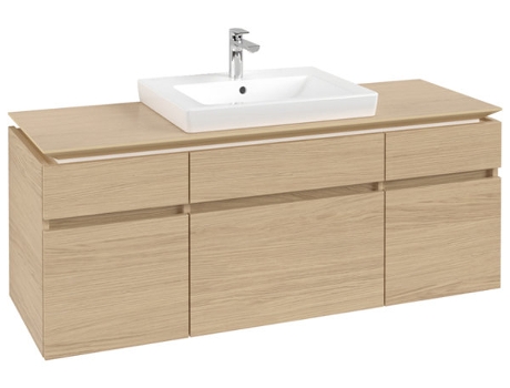 Módulo de lavabo Villeroy &amp Boch Legato B685 1400x550x500mm centrado en el lavabo