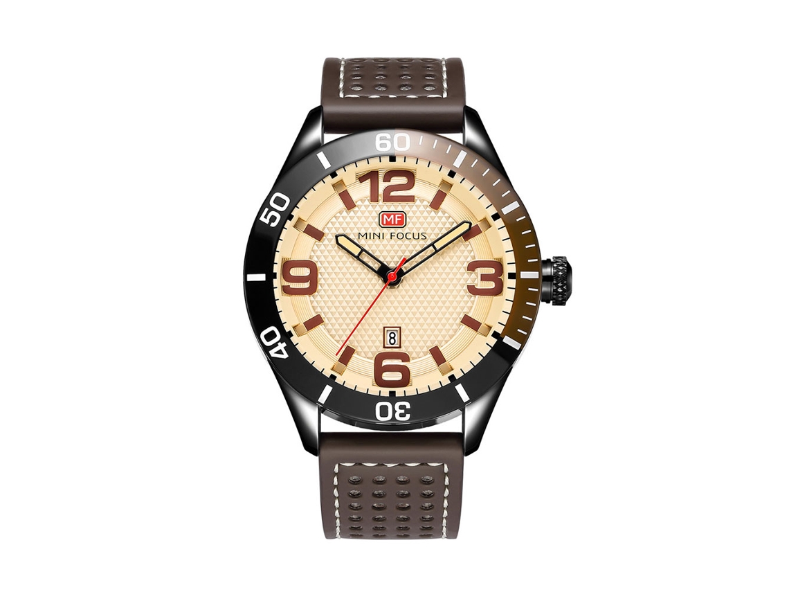 Reloj Hombre Metal Impermeable Moda Correa Ajustable Mini Focus 4