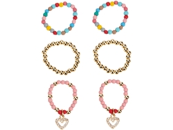 Conjunto Com 4 Anéis Decorativos Para Pulseira, Pingentes Decorativos E Anéis Para Pulseira De Relógio.