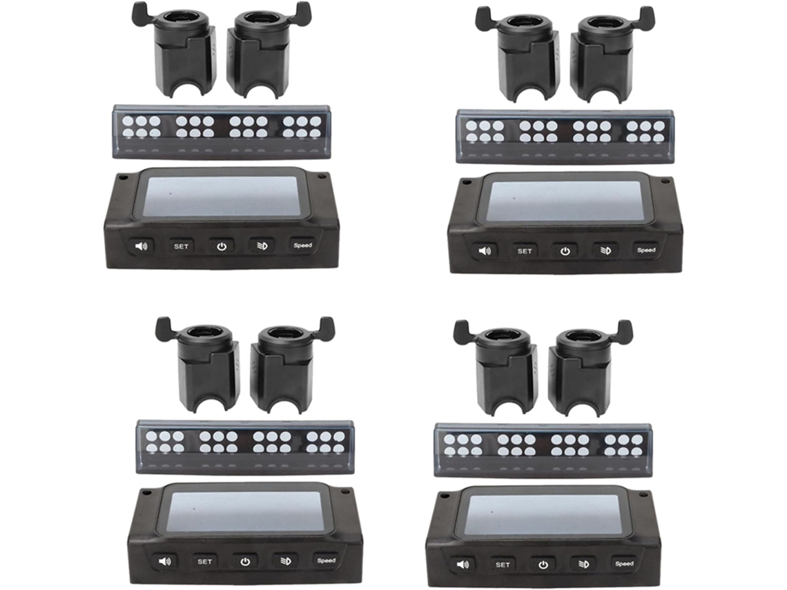 4 Cubiertas Lcd Para Patinete S1, S2 Y S3 De 8 Pulgadas Con Acelerador, Freno, Empuñadura Y Luz Led.