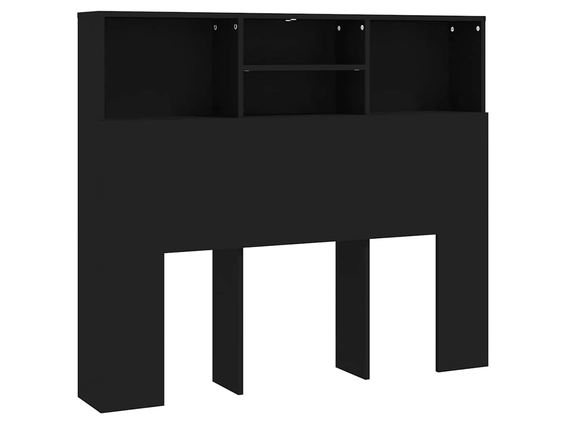 Mesilla de noche 120x19x103,5 cm Negro MAISON EXCLUSIVE