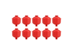 10 Filtros Desechables Para Pistola Pulverizadora, Rosca De 1/4 De Pulgada, Plástico Resistente Al Desgaste.