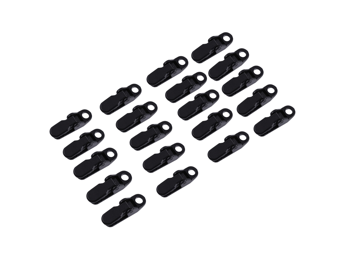 20 Clips De Camping Para Toldos De Tiendas De Campaña Con Pinzas De Cocodrilo, Plástico Resistente, Para Exteriores.