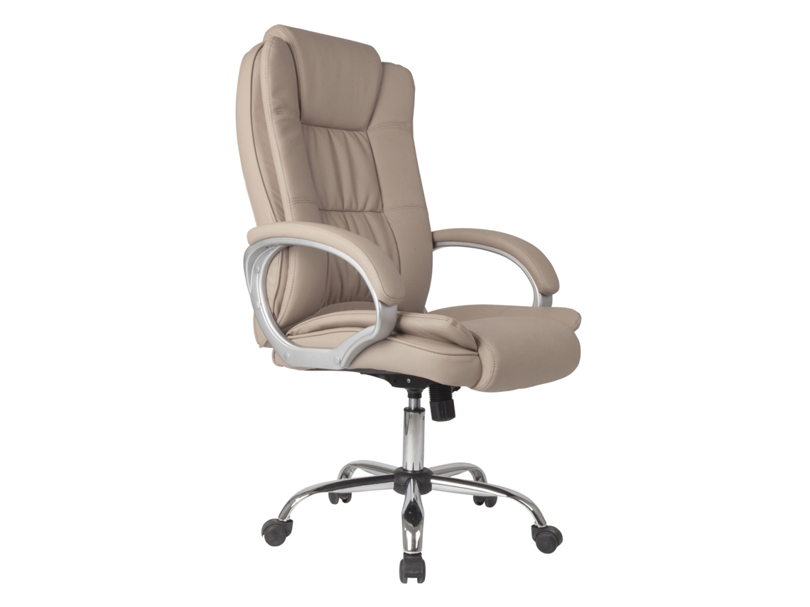 Sillón de Oficina Karen elevable y reclinable Piel sintética Color Taupe VS VENTA-STOCK 72 x 68 x 110