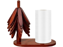 Salvamanteles Madera Forma Árbol Posavasos Aislante Juego Cocina Para Mesa Comedor, Utensilios