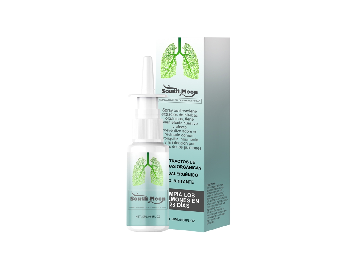 Spray nasal herbal calmante para un alivio natural.