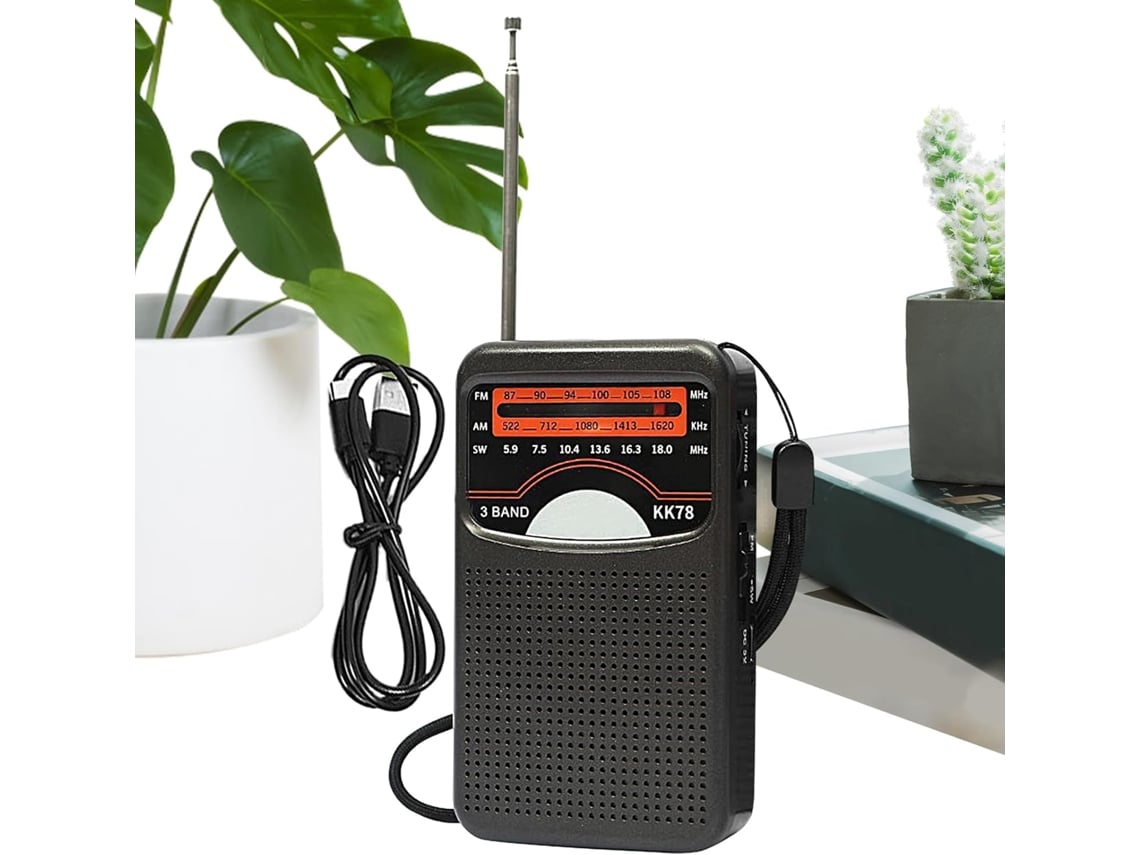 Radio Portátil Fm/am Para Acampar, Recepción Inalámbrica.