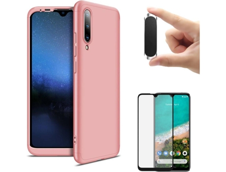 Carcasa, Protector y Soporte Xiaomi MI A3 Slim armor 360º Rosa