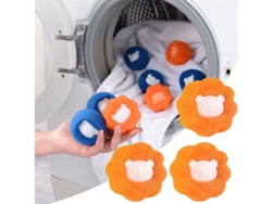 6 Bolas De Limpieza Para Eliminar Pelos De Mascotas, Removedor De Pelo Para Ropa Perro Gato Lavadora Secadora