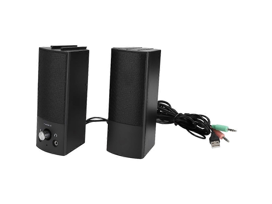 Sada V 117 - Altavoz pequeño con cable de 3 W para ordenador de sobremesa y portátil, subwoofer para sonido envolvente Chennnls
