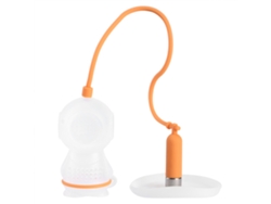 Innovador colador de té de silicona con forma de buzo para el hogar, color naranja