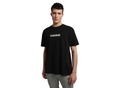 Camiseta de Hombre NAPAPIJRI Box Tam Negro (L)