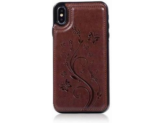 Funda iPhone XR WISETONY Yixin-51 Marrón