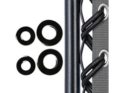 Rebe-reemplazo De Cuerdas Elásticas, 4 Cuerdas Elásticas Universales Para Sillones (negro)