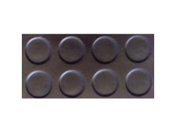 Pavimento goma circulo negro 1,50 m x3mm rollo 10 m
