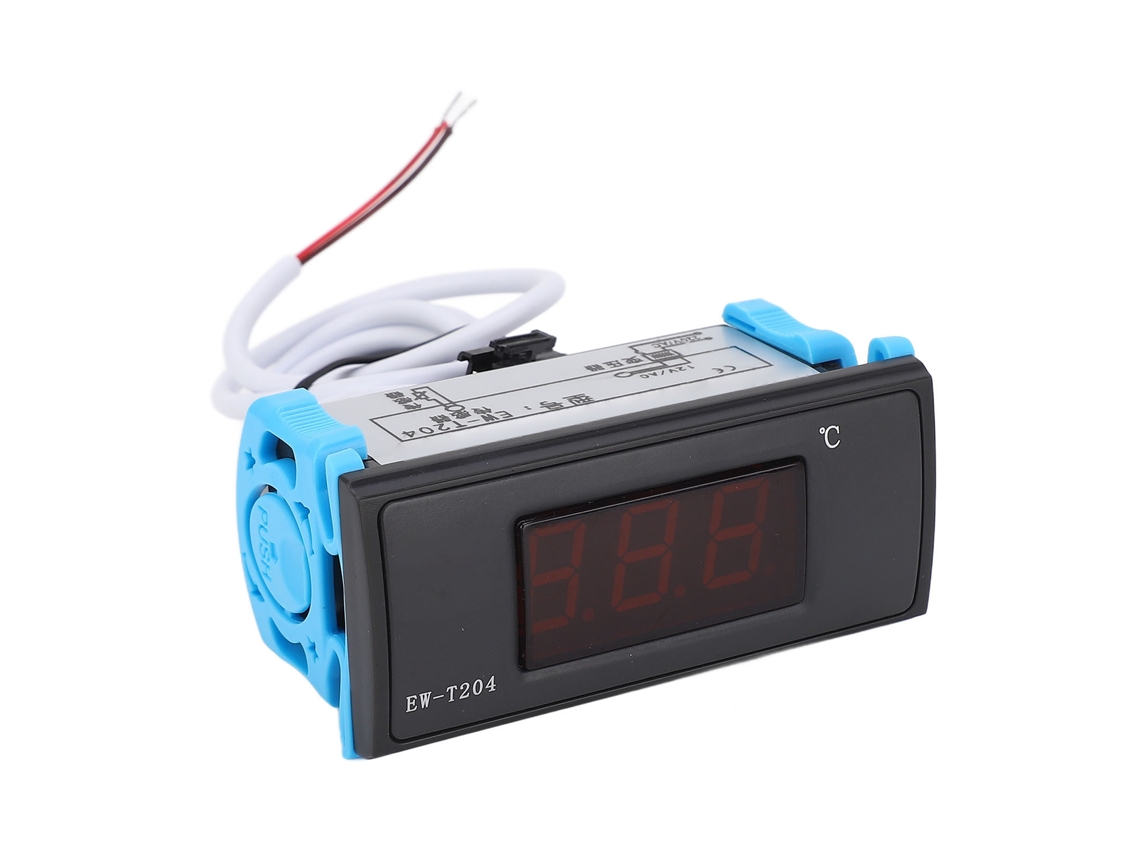Termostato Digital Controlador De Temperatura 0.1℃ Resolución 0.5℃ Precisión Doble Pantalla Con Transformador Ac12v