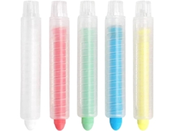Juego De 5 Tizas Solubles En Agua Con Agarre Cómodo Y Soporte Para Tizas.