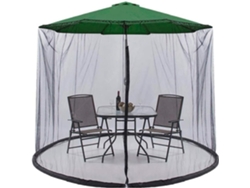 Terraza Exterior De Restaurante Con Cremallera, Columpio, Mosquitera Y Cortina De Malla.