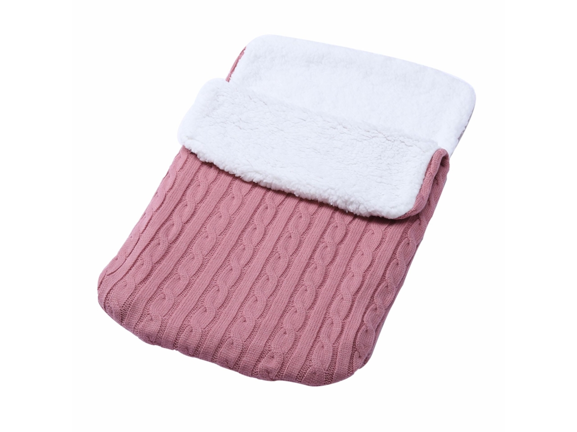 Bolsa térmica Chrui para cochecito, manta de punto suave y cálida para recién nacidos (color topo)