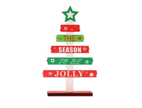 Árbol de Navidad de madera decoraciones de decoración de bricolaje, accesorios de diseño de mesa