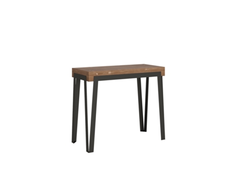 Consola extensible 90x40/190 cm Rio Small Abeto Tinto estructura Antracita