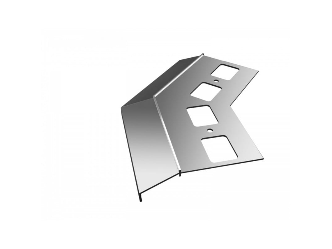 Renoplast, Perfil De Borde De Aluminio K100, Suelos De Baldosas Con Mortero Adhesivo, Esquina Exterior De 135°, Negro