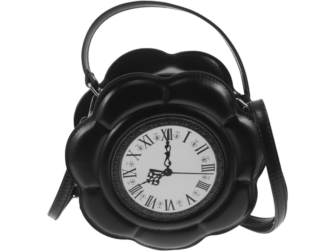 Bolso De Hombro Estilo Steampunk Con Reloj, Bolso De Mano Para Mujer, Pu, Con Compartimentos.