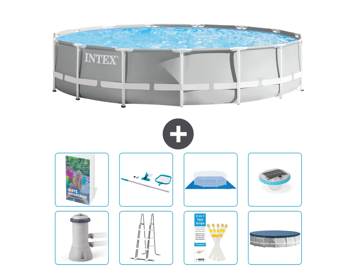 Intex Piscina Prism Frame Redonda - 457x107 Cm - 9-peças S595