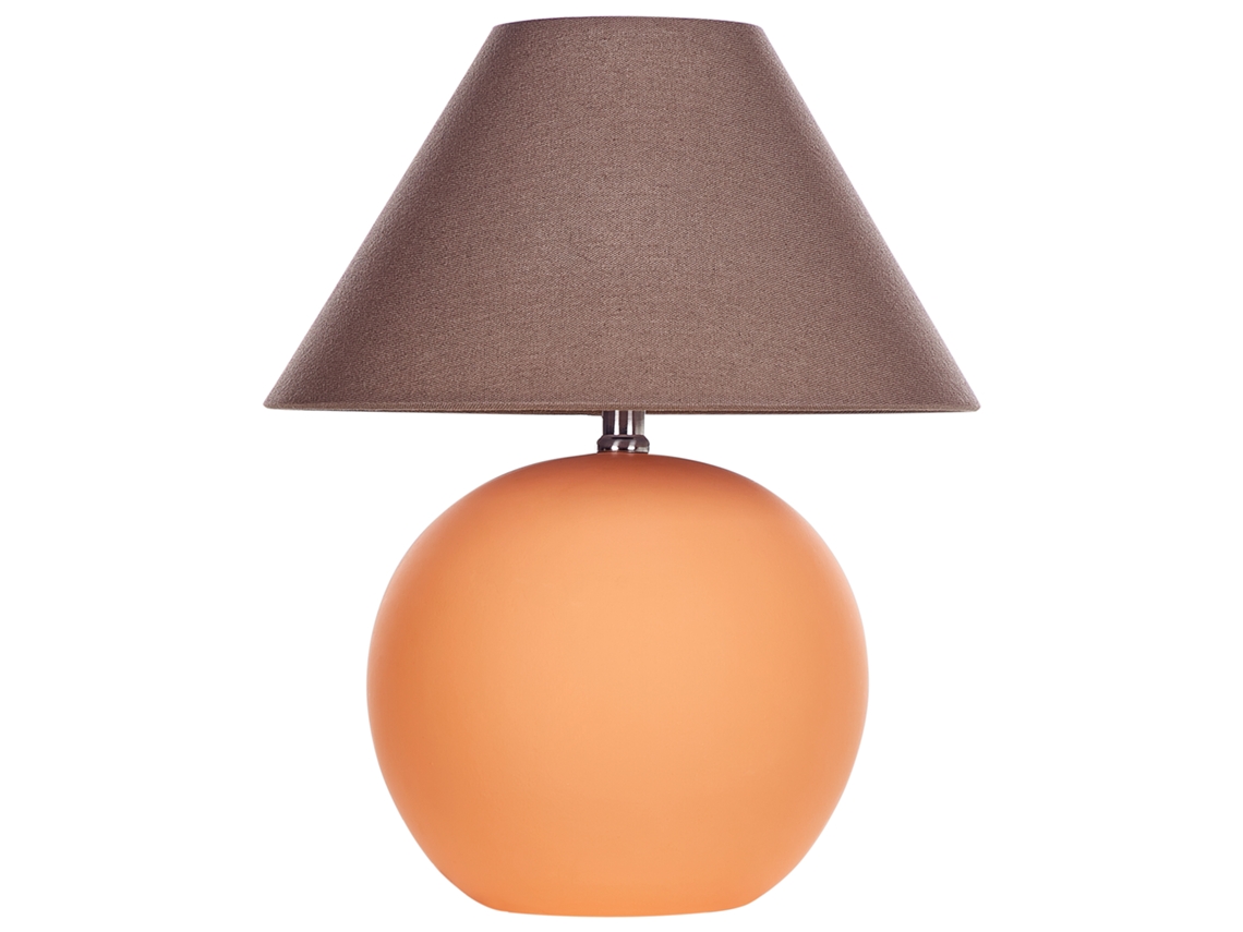 Lámpara de mesa BELIANI Limia de Cerámica Naranja 34x34x41