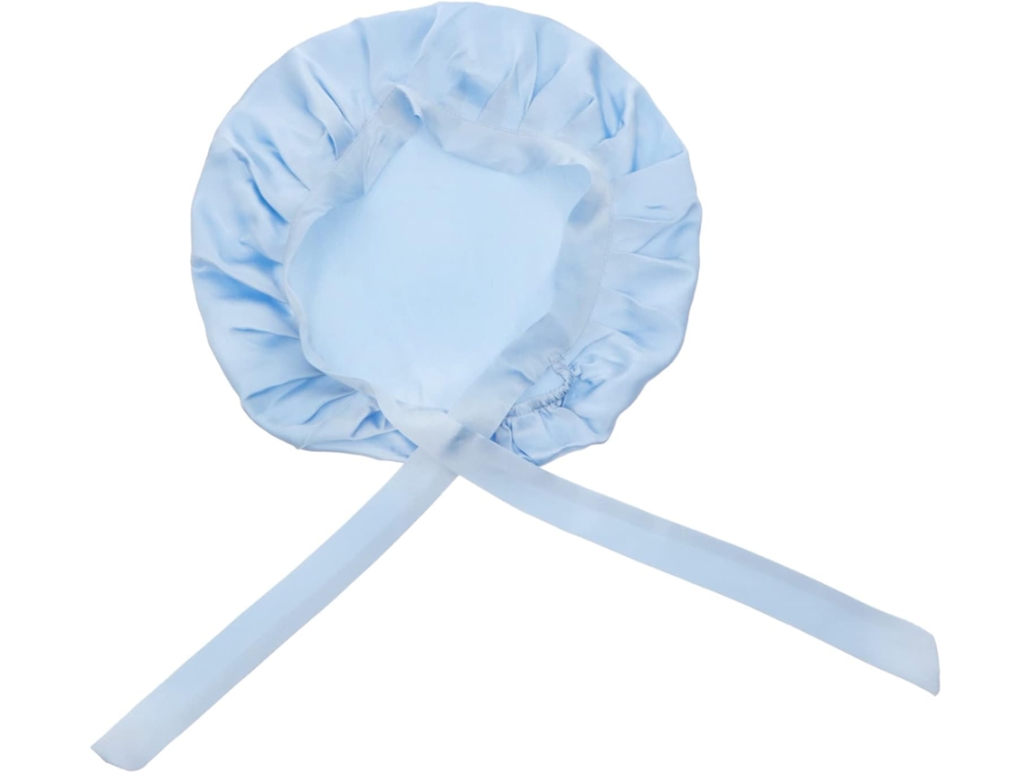 Touca De Dormir Ajustável Em Seda Com Elástico Para Máximo Conforto E Recuperação.