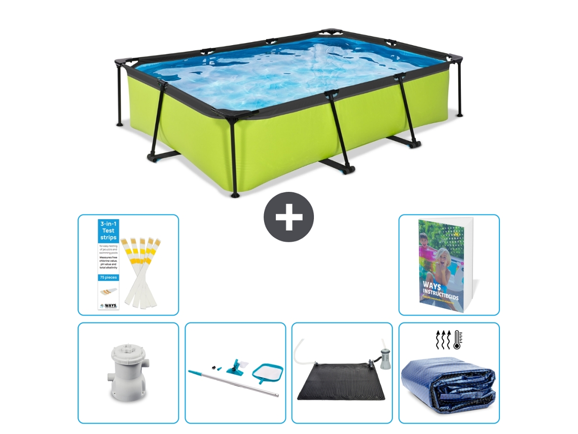 Exit-toys Piscina Exit Retangular - 300x200x65 Cm - 7-peças S235