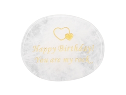 Piedra Decorativa Y Duradera Con Motivos Inspiradores Para Cumpleaños, Con Grabados Dorados.
