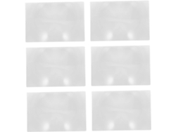 Juego De 6 Lupas De Lectura Planas Para Personas Mayores En Pvc Transparente.