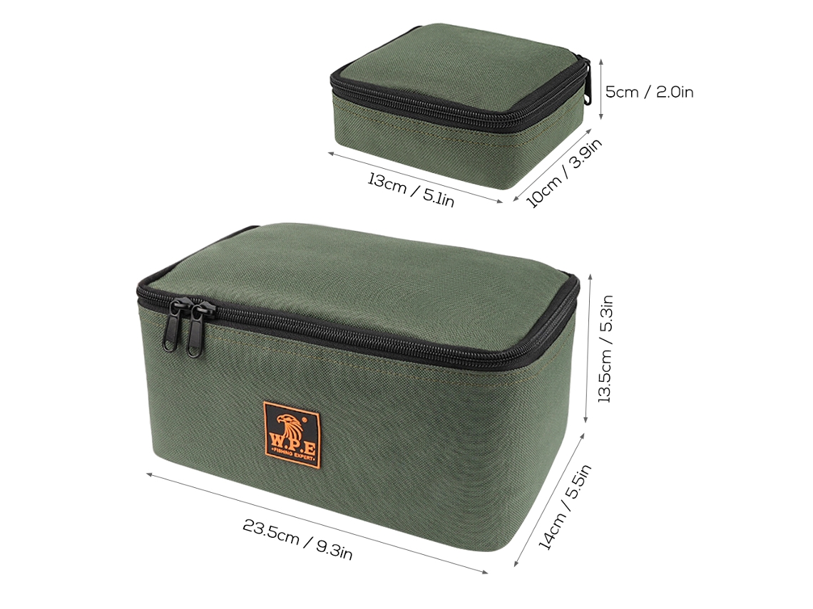 Bolsa Para Aparejos De Pesca Con 4 Bolsitas Pequeñas, Organizador Para Carretes Y Señuelos, Impermeable.
