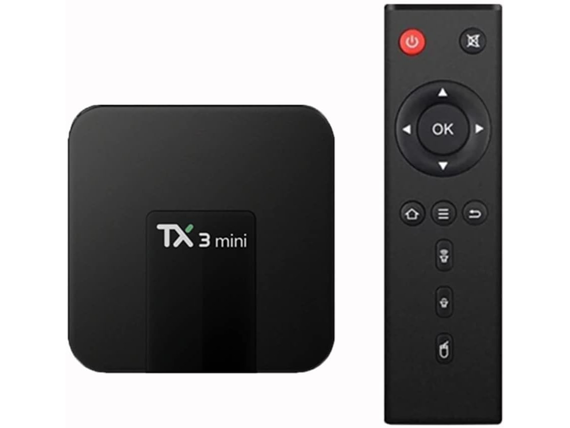 Tx3 Mini Pro Android 10.0 Tv Box Quad Core 2 Gb De Ram 16 Gb De Rom Dual Wifi 2.4g/5.8ghz Bt4.2 3d 4k Ikikso (preto)
