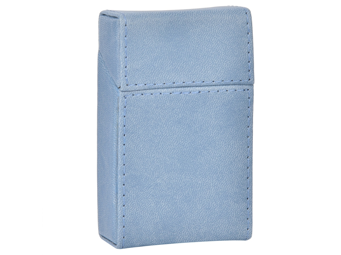 Caixa De Cigarros Portátil Estilo Elegante Azul Claro Para 20 Cigarros Armazenamento E Proteção