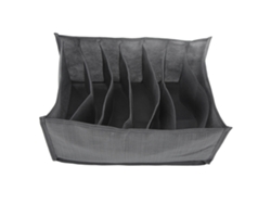 JEIIBRZUI Organizador Roupas Divisórias Capacidade ZEAICOS Cinzento (35x17x2cm)