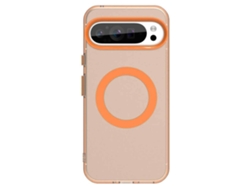 Adequado Para Capas De Celular Google Com Airbag Anti-queda.versão Magnética Laranja Da série De Escudos Com Sensação De Pele - Pixel9